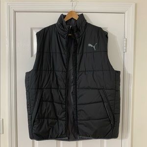 Men’s XXL down Puma vest in black